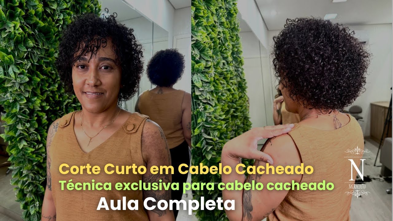 Comece 2026 com o pé direito e esquerdo, Corte em cabelo cacheado com franja | Aula Completa