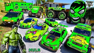 GTA 5  Stealing Hulk Super vehicles with Franklin! (Real Life Cars #72)