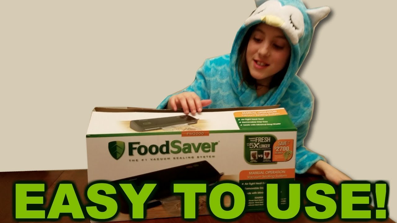 Unboxing and testing a Foodsaver FM2000 So Easy an ElevenYearOld Can