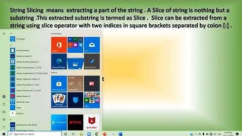 CS11   Chapter 06   Strings in Python   Video 03   String Slicing