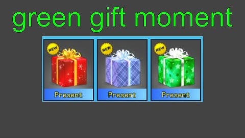 POV: your playing roblox r2da christmas 2020 and green gift just spawned