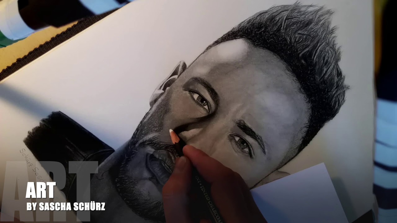 How to Shade a Drawing for BEGINNERS - Cleaning with a white Charcoal Pencil - awesome technique