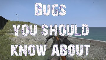 Bugs you should know about in DayZ Standalone