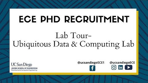 PhD Recruitment- Ubiquitous Data & Computing Lab- ECE UC San Diego
