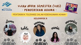 PENTINGNYA TOLERANSI DALAM KEBERAGAMAN AGAMA - UAS AGAMA KELOMPOK 6