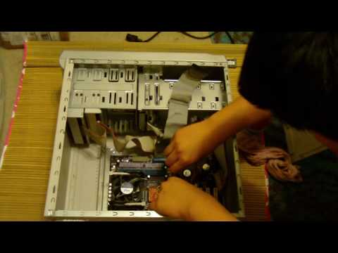 Here's a video of me fixing my friend's computer. I just cleaned the inside with compressed air and re-wired some of the connectors and wiped the hard drive for a fresh window install. I installed Window Xp Professional 32 bit. Specs: Pentium 4 with HT technology @ 3.00ghz 512mb RAM ATI Radeon 7000 Modem PCI card Soundblaster sound card Seagate 80GB 4200rpm hard drive 300 watt PSU Part 2: www.youtube.com