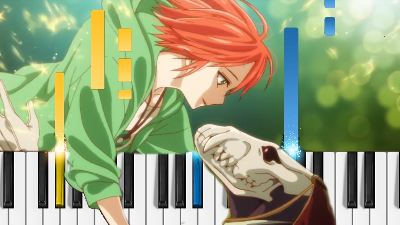 Mahoutsukai No Yome Op Here Easy Piano Tutorial The Ancient Magus Bride Youtube