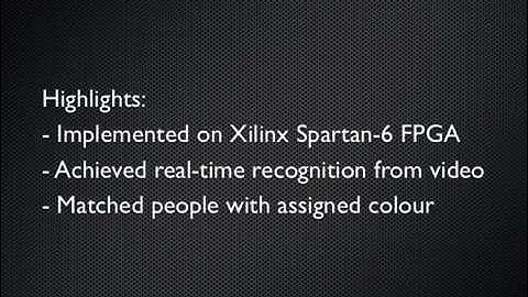 ECE532 Facial Recognition project