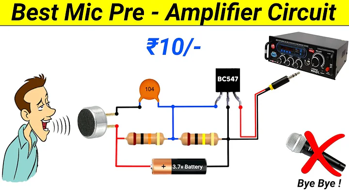 How to make Mic Pre Amplifier Circuit using BC547 || Very Sensetive || Microphone Booster Circuit