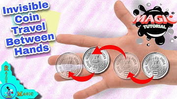 Invisible Coin Travel Between Hands | Magic Tutorial | Bloopers | Rajus Magic #rajusmagic