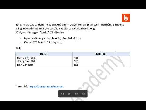 Video Java Bài 9.7: Kiểm tra chữ cái đầu của tên có viết hoa... - youtube