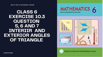 Class 6 math new book exercise 10.3 question 5, 6 and 7 solution | class 6th exercise 10.3 solution