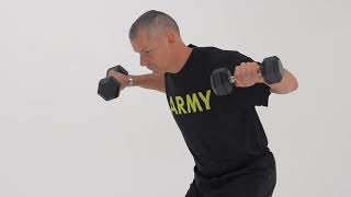 Free Weight Assisted Exercise 1 - Bent Arm Lateral Raise
