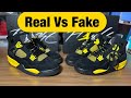 Air Jordan 4 Thunder Real Vs Fake Review.