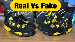 Air Jordan 4 Thunder Real Vs Fake Review.