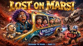 Magic Cosmic School Bus | Mission To Mars Part 2 | Lost in Space Adventure for Kids #cartoonvideo