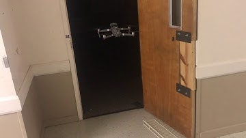 DJI Mavic 2 Enterprise flying into a dark room