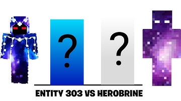POWER LEVEL SCALING | ENTITY 303 VS HEROBRINE | #bkffofficial1 #vikramsarkar #minecraft #herobrine