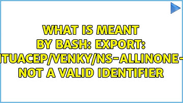 What is meant by bash: export: `/home/jntuacep/venky/ns-allinone-2.35/lib
