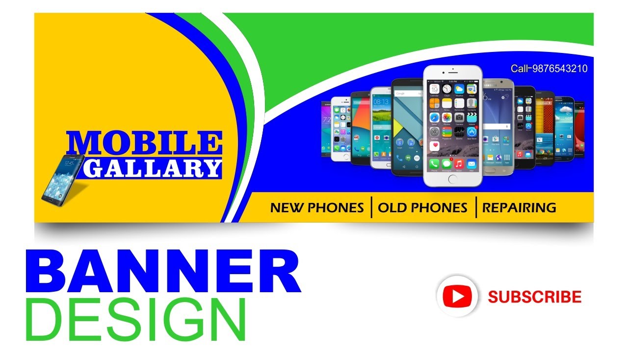 Mobile Shop Banner Design CorelDraw | 45graphic - YouTube