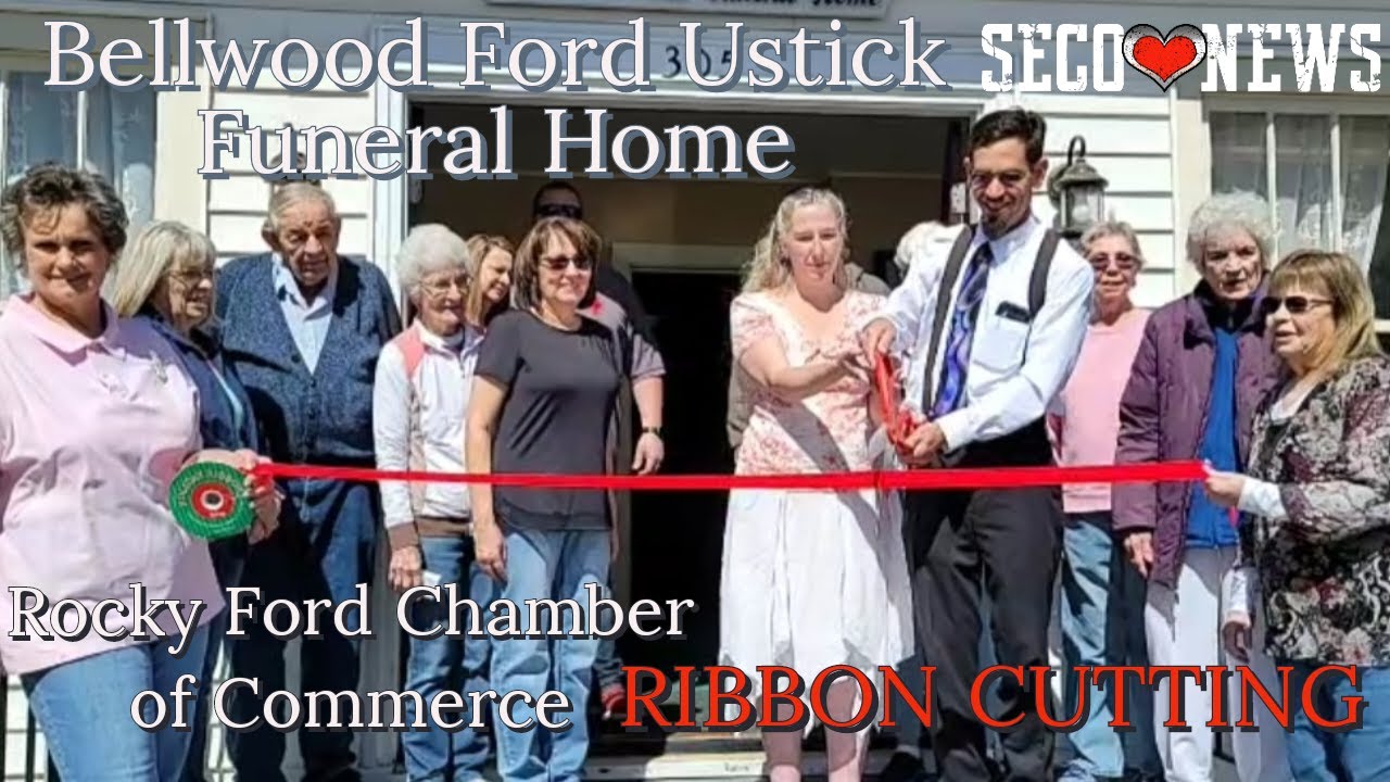 Bellwood Ford Ustick Funeral Home Ribbon Cutting with Rocky Ford