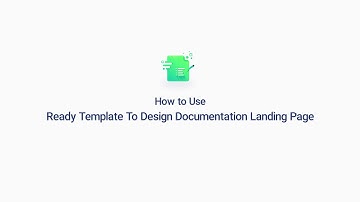 How to Use Ready Template To Design Documentation Landing Page
