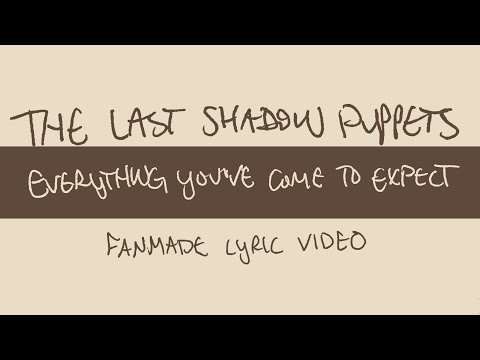 the last shadow puppets - everything you've come to expect (fanmade lyric video)