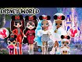 LOL OMG Sugar & Spice Family Vacation To Disney World Park! Part 1 Dollta Airlines