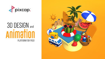 3D Design and Animation in PixCap | Free Online Tool |  Easy to use