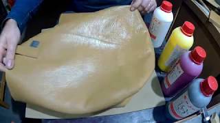 видео: Как легко и просто покрасить,перекрасить кожанную сумку картинка: Как легко и просто покрасить,перекрасить кожанную сумку