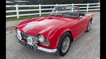 1963 Triumph TR4 Driving Video