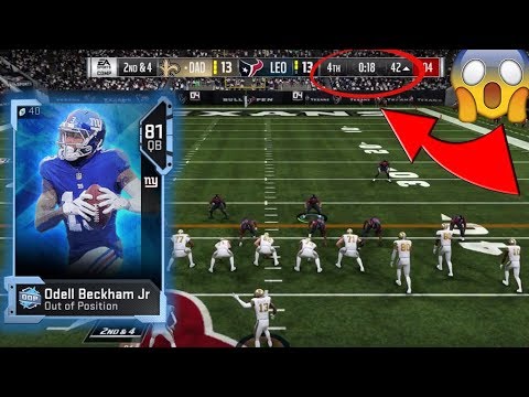 Odell Beckham at QB Challenge! You Won't Believe How This Ends! Madden 19 Gameplay