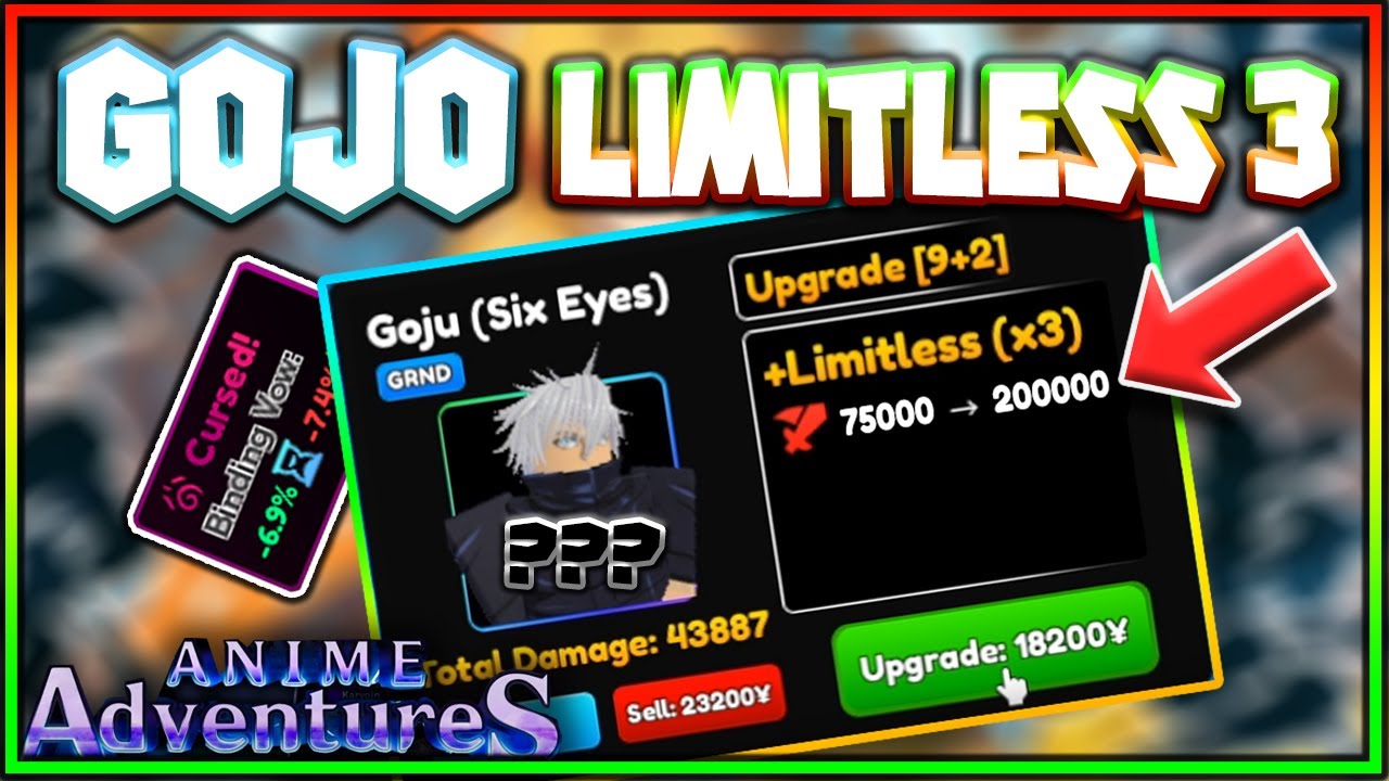 LIMITLESS 3 GOJO?! - Is The GRIND Worth It Anime Adventures 