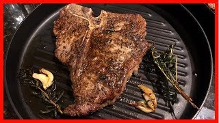 Cooking the Best T Bone Steak on the Stove & Oven | Pan seared, butter basted and Baked