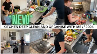 *NEW* KITCHEN DEEP CLEAN AND ORGANISE WITH ME // 2024
