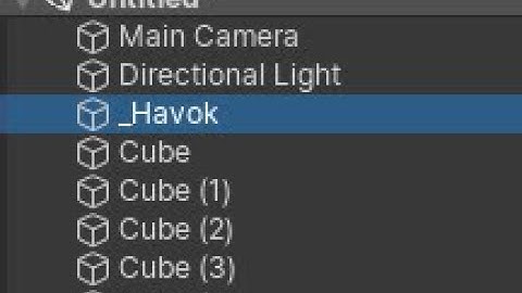 How to setup Havok physics in Unity, with Havok visual debugger