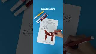 🖍️ Colora il cerbiatto  - Coccole Sonore #shorts