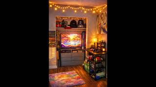 🎬 Cozy Boy’s Bedroom | Relaxing Kids Room | Warm Sunset Bedtime Space