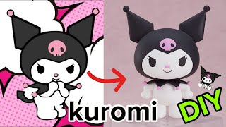 DIY Куроми из воздушного пластилина!!! #hellokitty #diy #kuromi