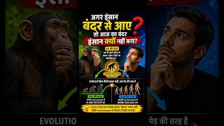 आज का बंदर इंसान क्यू नहीं बनता #ytshorts #shortsviral #facts #homesepiens #evolution