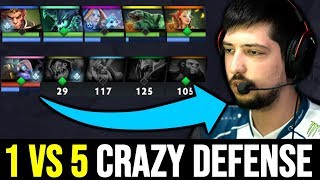 W33 Tinker Very Try Hard Game - 1v5 Crazy Defense 7.22 Dota 2