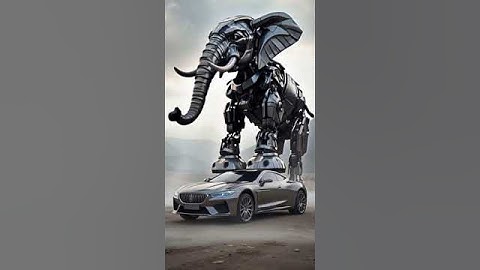 Transformer + BMW +Elephant #animation #transformers #fusion #transaction #ai #hybrids #ai