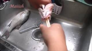 easy way to gut a fish