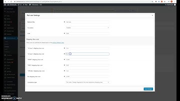 Creating shipping classes in Woocommerce