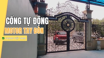 Cổng Đẹp Sử Dụng Motor Tay Đòn Mở Cổng Tự Động | ✅ Funas - Đà Nẵng