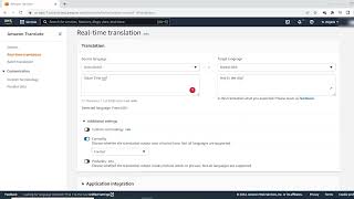 Amazon Translate quick demo
