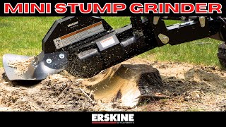 The Mini Stump Grinder by Erskine in action by Erskine Attachments 428 views 10 months ago 2 minutes, 18 seconds