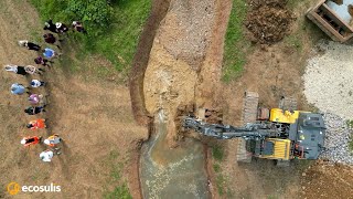 Breaking Open the New Wetlands at Belmont Estate