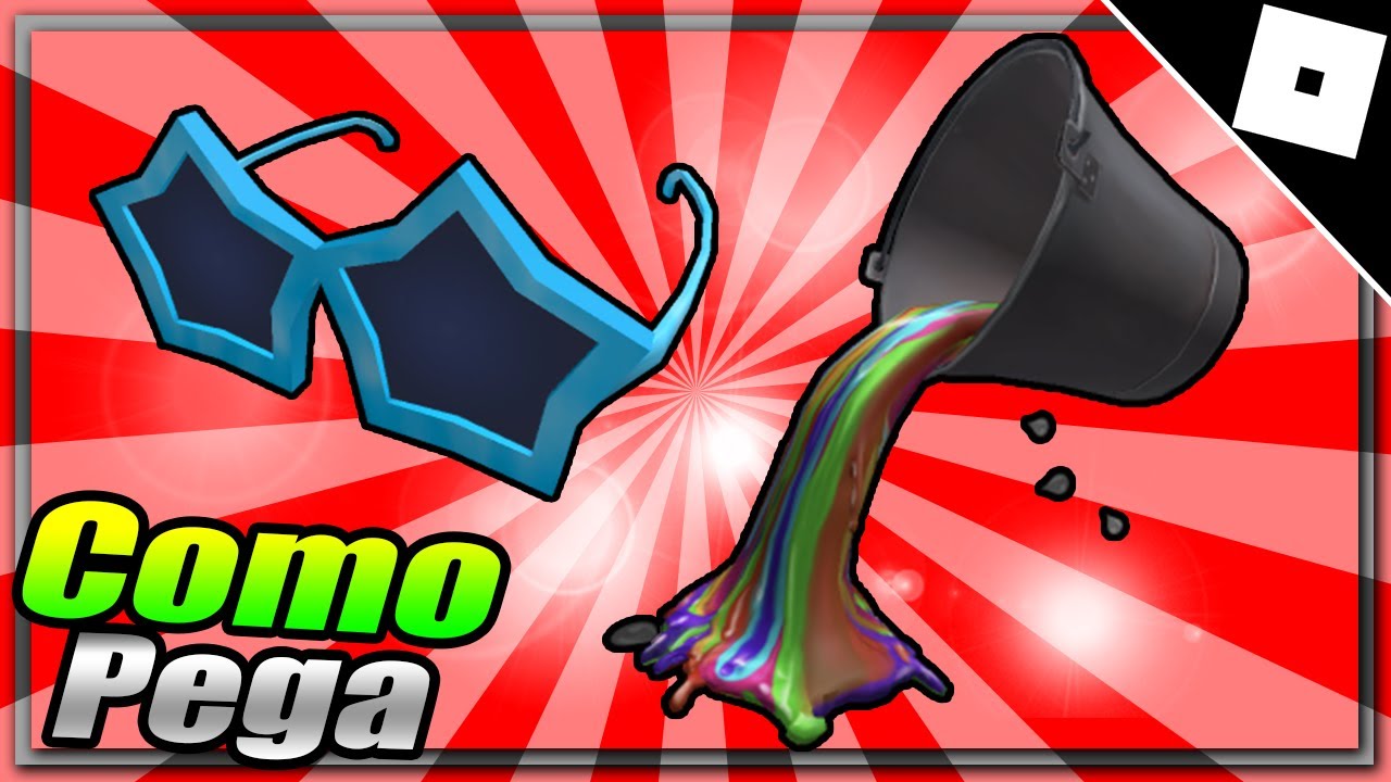 Roblox itens: Splish Splash Color Bucket, Infinite Vault Star-glasses