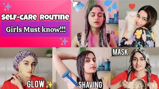 "Self-Care Routine" Every Girl Must Know!!❤️🚿 | DIY Hair+Body mask😍 #selfcare #pamperroutine screenshot 1